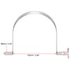 sourcing map M100 Rigid Pipe Strap, 2 Holes Tube Straps