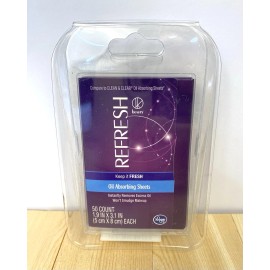 Refresh Oil Absorbing Sheets 50 Count Removes Excess Oil Brand New
