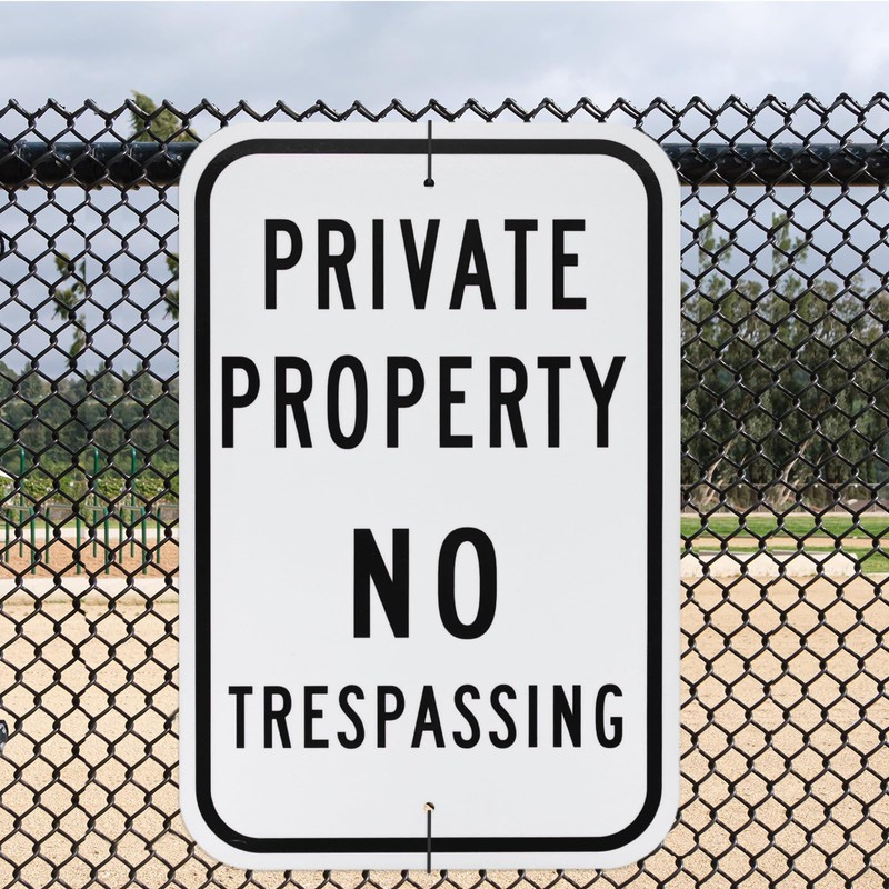 M METERXITY 2-Pack Private Property - No Trespassing Sign, 12