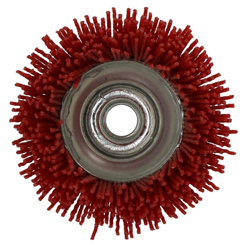 2PK 75mm Nylon Filament Abrasive Cup Brush Metal Polishing Rust