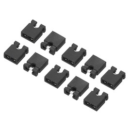 sourcing map 2.54 mm jumper cap, standard circuit boards, jumper caps, shunts, short circuit connection, pin blocks, black, pack of 50