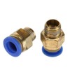 PC4-M5 20Pcs Air Pipe Pneumatic Connector Fittings, Quick Male Thread