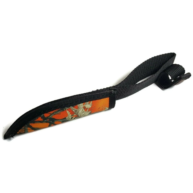Case XX Fixed Blade Knife Belt Sheath Orange Camo Nylon
