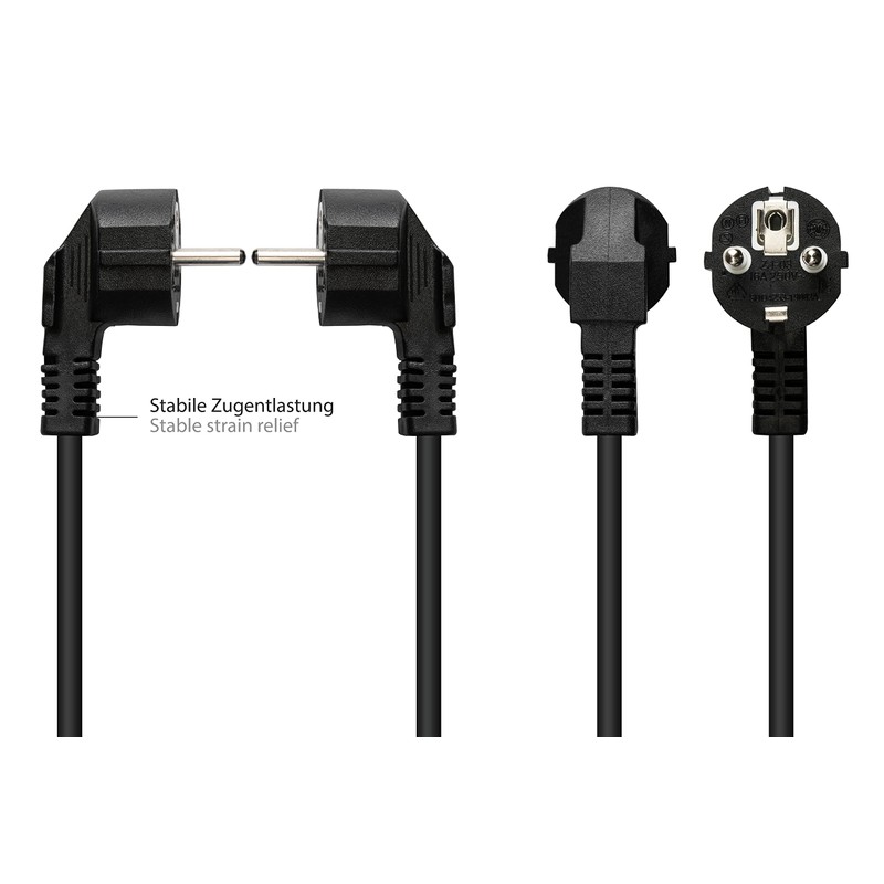 Good Connections P0150-S030 Power Cable, 3 m, Earthing Contact Plug