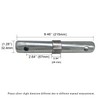 Fudatong Scaffolding Coupling Pin 1-1/4"OD x 8.5" L with 1"