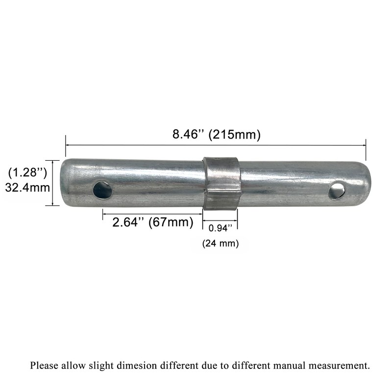 Fudatong Scaffolding Coupling Pin 1-1/4"OD x 8.5" L with 1"