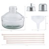faruijie Dental Alcohol Lamp, Glass, 150 ml, with Metal Cap,