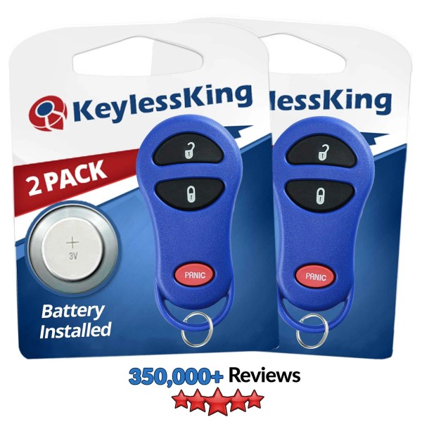 KeylessKing* 2 Keyless Entry Remote Car Key Fob Control for