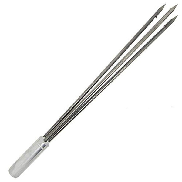 Scuba Choice Spearfishing 12-Inch Stainless Steel Pole Spear Tip 3 Prong Barb Head Paralyzer