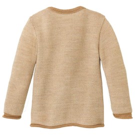 disana Melange Jacket Baby & Toddler - 100% Organic Merino - Breathable, Pleasantly Warm & Soft, Unisex Size 50-104 - Sustainable & Fair - with Wrap Closure - Made in Germany | Cassis Rose Size 86-92