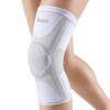 kunli Knee Support Sleeves 2 Pack, Non-Slip, Compression，White：M