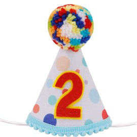 Aprince Birthday Hat Blue Birthday Party Hats 2nd Birthday Hat Birthday Crown 2nd Birthday Boy Cone Hat 2nd Birthday Crown Birthday Party Decorations