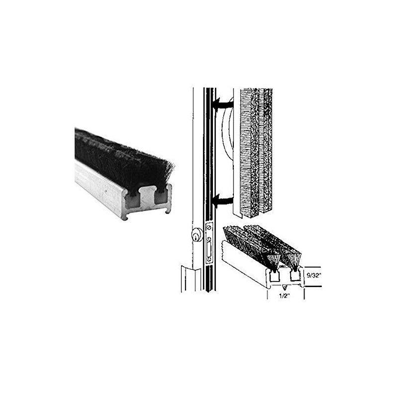 Gordon Glass Commercial Entrance Door Astragal Weatherstripping - 84 in