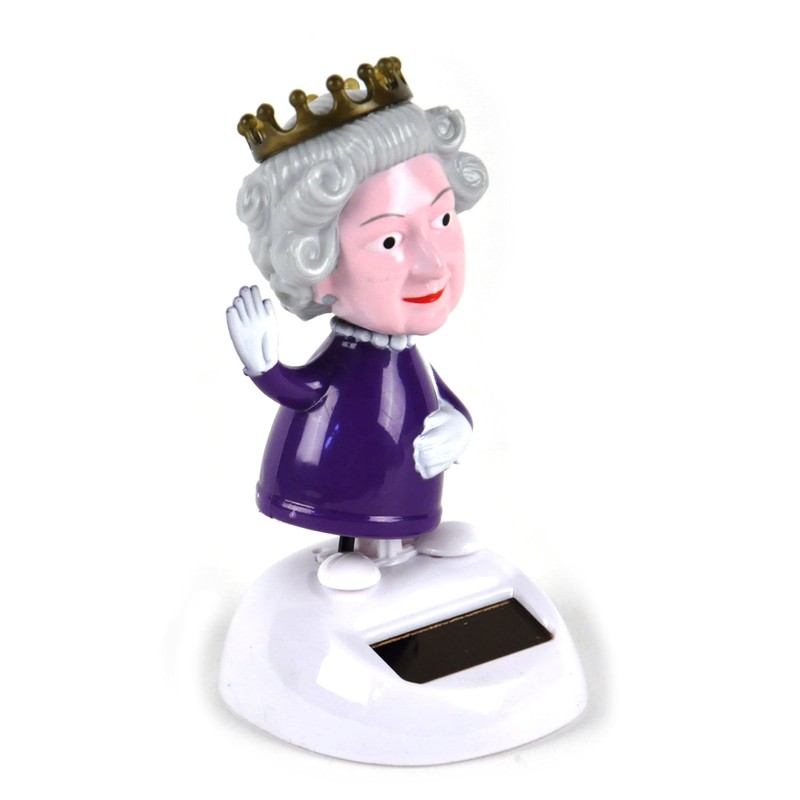 Solar Nodding Bobblehead Queen of England, Queen