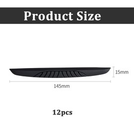 High Quality Door Edge Protector, Pack of 12 High-Quality Door Edge Protectors, Car Black Rubber Door Edge Protector Sticker for Car Door, Car Black Rubber Door Edge Protector