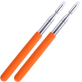 2PCS Pointer Sticks,Extendable Pointer,Hand Pointer Classroom Pointer for Teacher,Telescopic Teacher Pointer Retractable Pointer Hand Pointer for Kids (Package Quantity: 2, Orange)