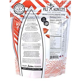 Pili Hunters - Wild Sprouted Pili Nuts, Spicy Chili (1 lb Bag) Keto/Paleo/Vegan Snacks, Low Carb Energy, Gluten Free, No Sugar Added, Superfood, The Original AS SEEN ON SHARK