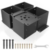 6x6 Post Base 4 Pcs, Heavy Duty Anchor With Anti-Corrosive
