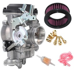 YJGZSVK CV40 Carburetor & Air Cleaner Compatible with Harley Davidson Sportster 883 1200 XL883 XLH120 Touring Softail Dyna FXR CV 40MM Carburetor 27421-99A, 27498-96