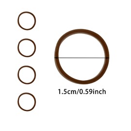 ONLYKXY 480pcs Natural Rubber Bands Small Soft Elastic Bands Hair Ties for Hair Braids Hair Mini Rubber Ring,15mm/0.6inch (Brown)