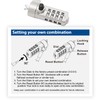 ACT Laptop Lock Security Cable 2m, Password Protection 4 Digit