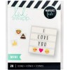 American Crafts Scrapbook Mini Iconos American Crafts Emoji 20 Piezas