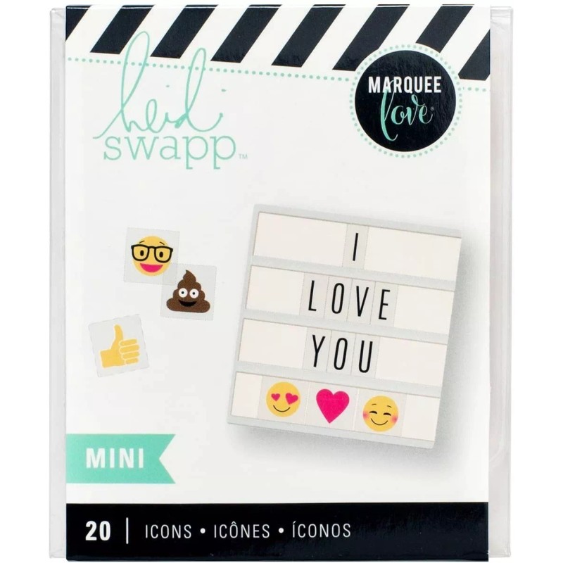 American Crafts Scrapbook Mini Iconos American Crafts Emoji 20 Piezas