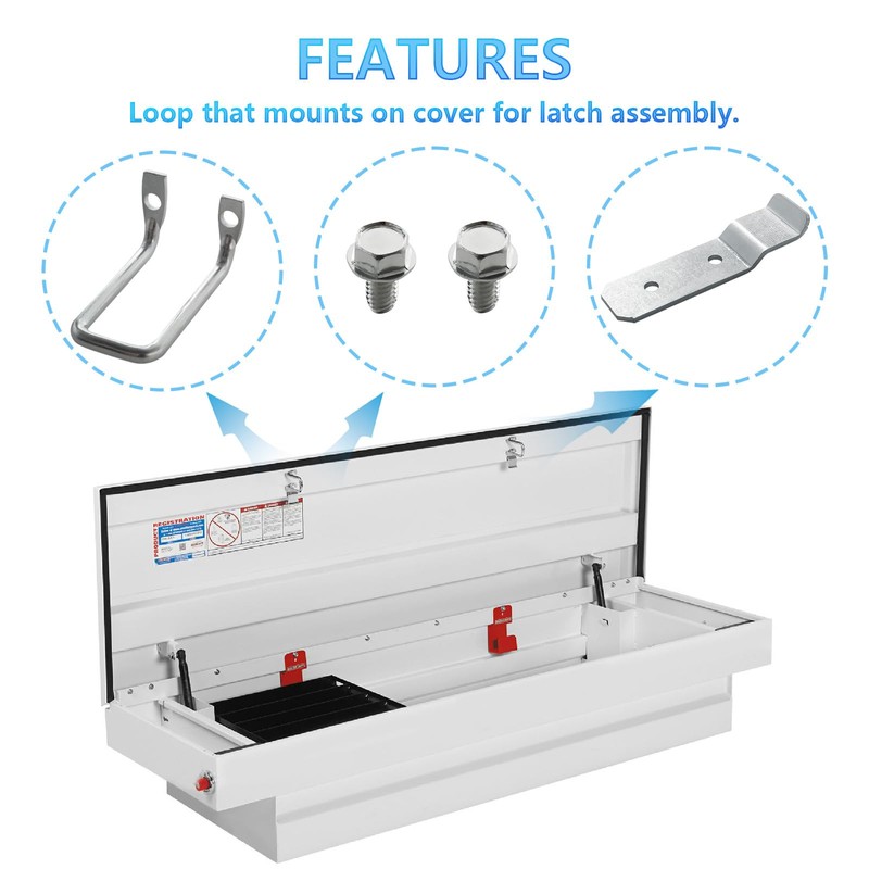 Hugexpen 71061PK Latch Strike Plate for Weather Guard Tool Box