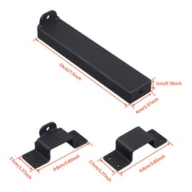 VANROUG Heavy Duty Gate Latch Sliding Bolt Lock Outdoor,with Padlock Hole Adjustable Gate Latch for Wooden Fences Barn Doors, Interior and Outdoor Door Latch,etc