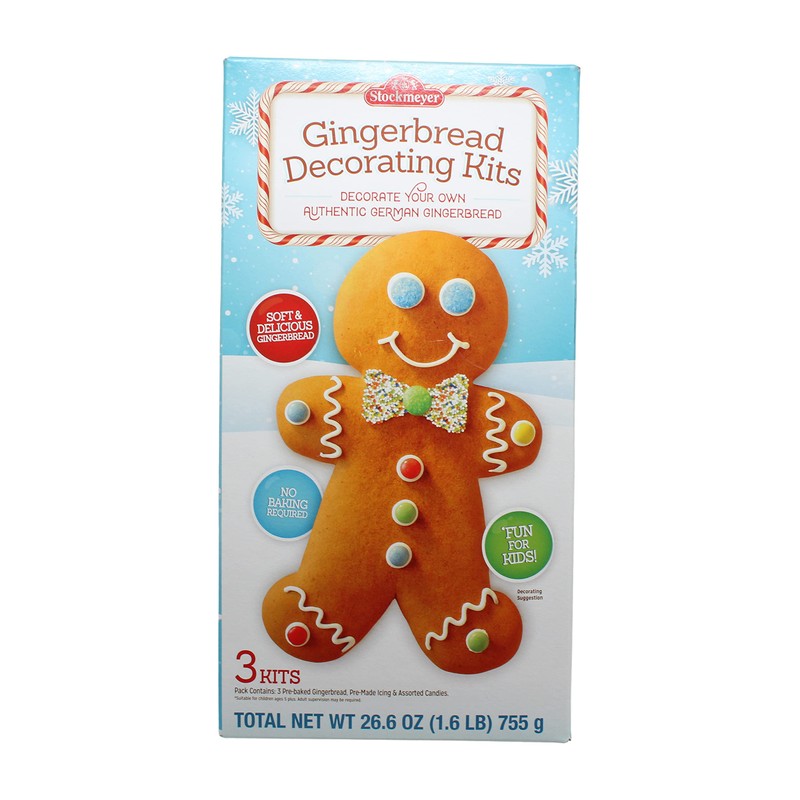Stockmeyer Three Giant Soft Gingerbread Man Kits, German Imported, 26.6