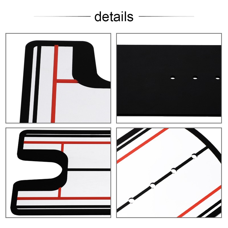 Golf Putting Training Aid Alignment Mirror Rail Practice Putting Corrector
