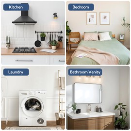 GRANNY SAYS GRANNY SAYS Shower Caddy Hanging, 2 Pack Bathroom Shelves for Shower, Waterproof Shower Shelf for Inside Shower, Shower Shelves for Organization and Storage, Wicker Shower Rack for Home Decor, Nature