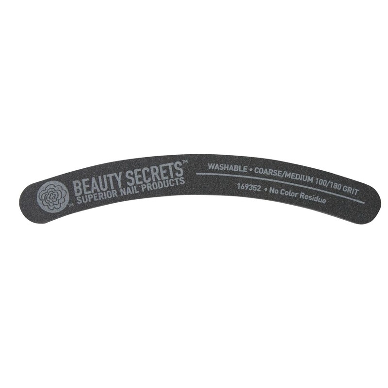 Beauty Secrets Lima de uñas de plátano negro 100/180