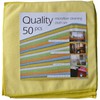Quality Microfiber Cleaning Cloth 50pc Yellow