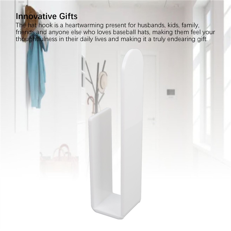 Wall Mounted Acrylic Hat Hook Easy Installation Sturdy Multifunction Self