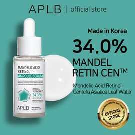 APLB Mandelic Acid Retinol Ampoule Serum | MANDEL RETIN CEN™ 34.0% 1.35 FL.OZ/Korean Skincare, Acne care, Exfoliant, Wrinkle care, Revitalize for gentle and improve skin texture