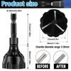 Hakkin 2Pcs Tungsten Carbide Deburring Chamfer Tool Drill Bit, Remove