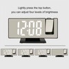 Digital Alarm Clock 180° Rotatable Projection 4 Level Brightness LED