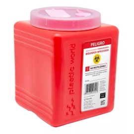 P&W Recolector De Rpbi Punzocortantes 1.5 Litros Paq C/10 Piezas