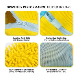 2PCS Shoe Laundry Bags for Washing Machine – Premium Mesh Bags for Sneakers, Zipper Closure, Reusable Shoe Wash Bags for Dryer & Washer Protection