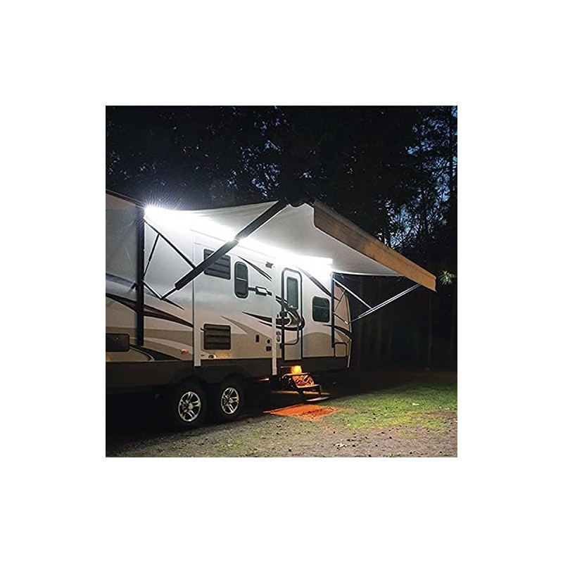 RV Awning Lights, 12V 16.4FT White Camping Awning Lights, Motorhome