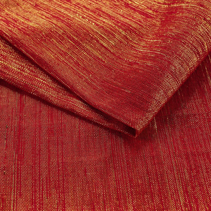 Douceur d'Intérieur ELEGANCIA 3 Napkins, Red/Gold, 40 x 40 cm