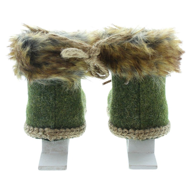 FRANK FLECHTWAREN Winter Decoration, Hanging Ice Skates, Set of 2,