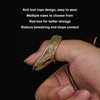 VBESTLIFE Archery Thumb Rings, Good Protection Engraving Pattern Thumb Protector