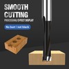 HUHAO 12mm Carbide Tipped Brad Point Boring Bit,Right Hand Dowel
