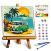 TOCARE Framed Paint by Numbers Kit for Adults Beginner &