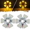 Partsam 2Pcs Ultra-Thin Hex Style Dual Function Interior 54 diode