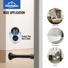 HOMOTEK 12 Pack Black Spring Door Stops,3-1/8" Heavy Duty -