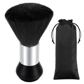 Vtrem Barber Neck Duster Brush for Hair Cutting Black
