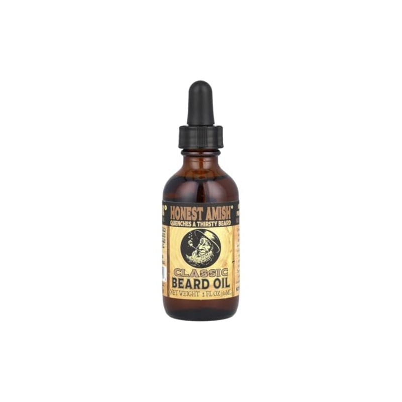 Honest Amish Aceite Clásico para Barba, 2 oz